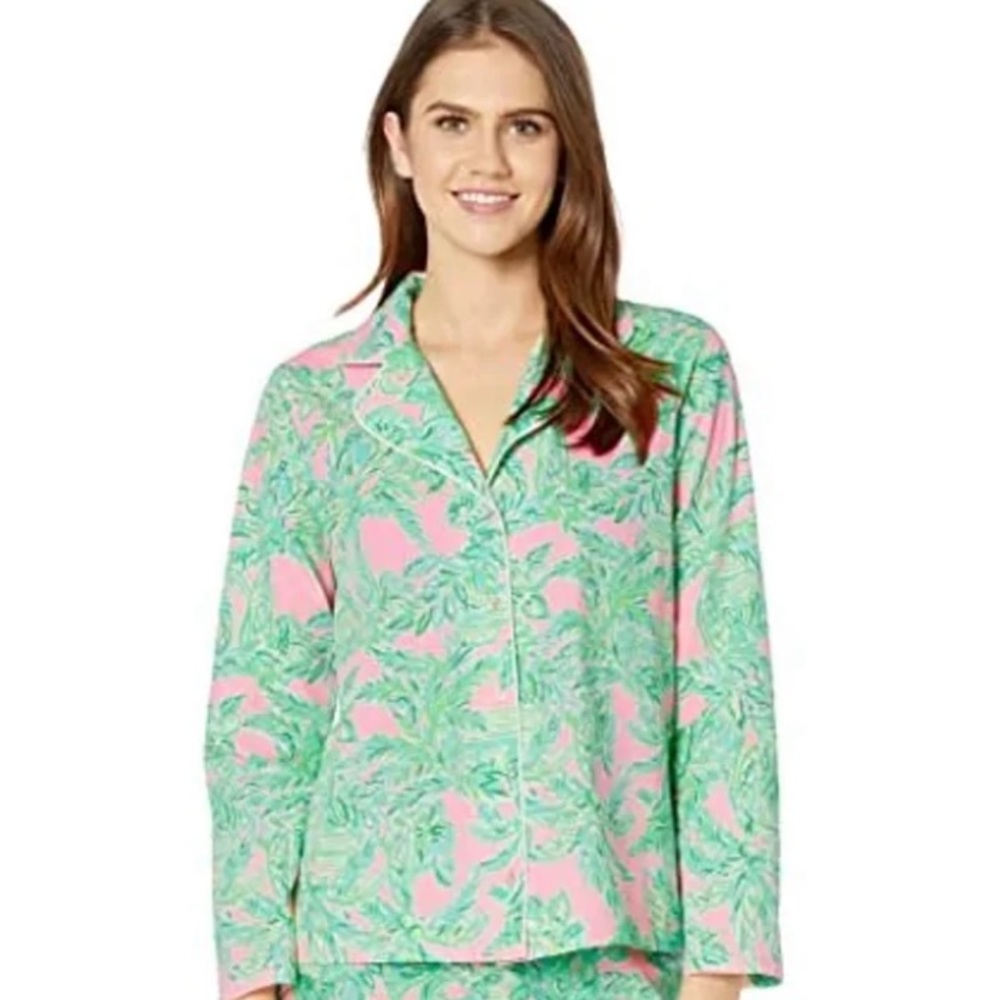 Lily Pulitzer Sands Paradise, Small, Knit PJ Top
